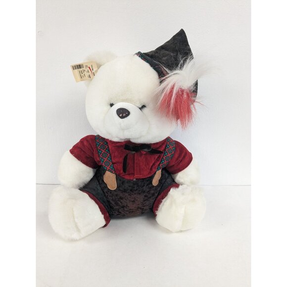 Vintage Bav Arian Jingle Bear Limited Edition 1991 Stuffed Animal 15" - Picture 1 of 8